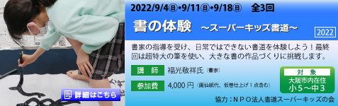 書の体験